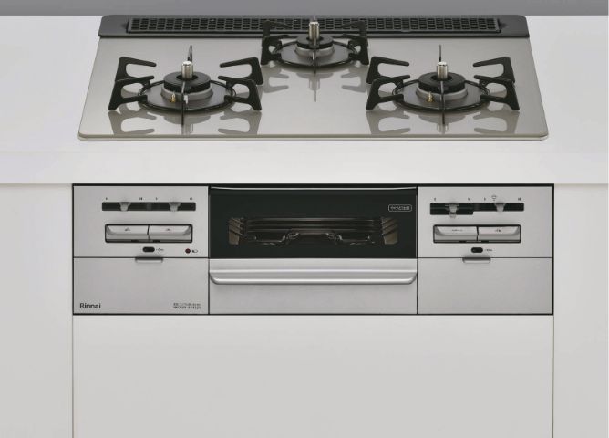 ガラストップコンロ(無水両面焼グリル付)