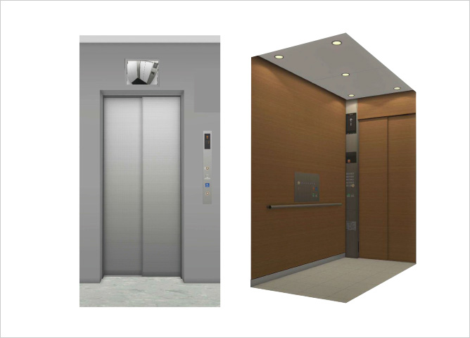 車椅子対応エレベーター